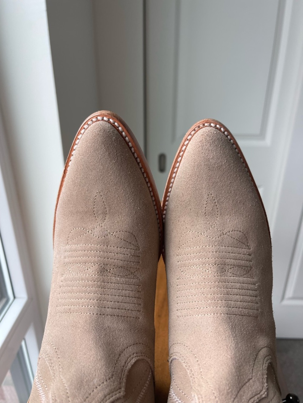 Tecovas FABULOUS Abby coastal cowgirl/festival season boots in Driftwood Suede! - Picture 11 of 17